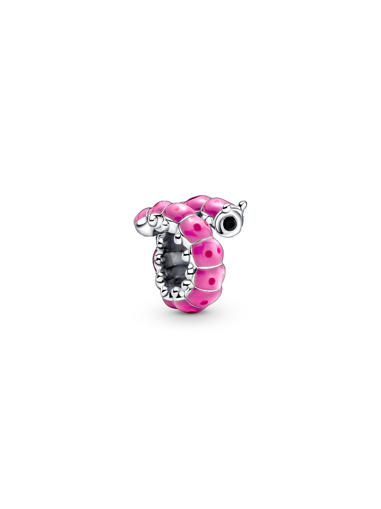 Cute Curled Caterpillar Charm