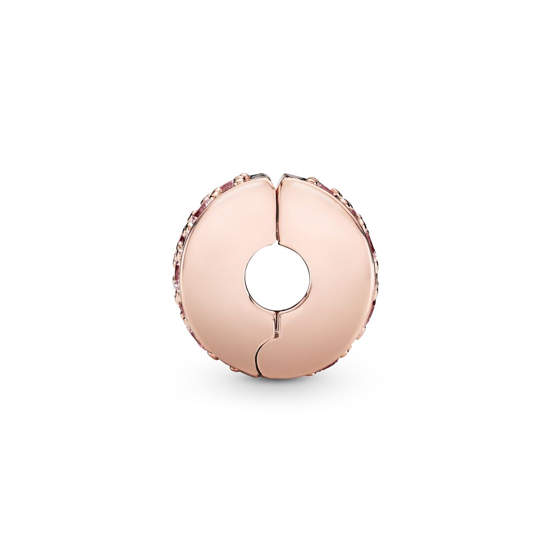 Pink Pavé Clip Charm