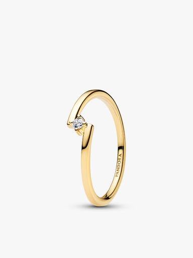 Split Solitaire Pavé Ring Stack