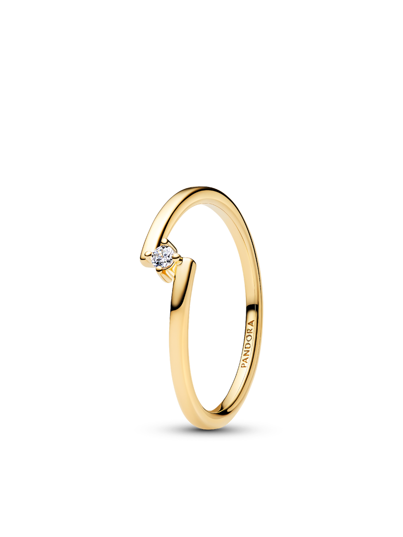 Split Solitaire Pavé Ring Stack