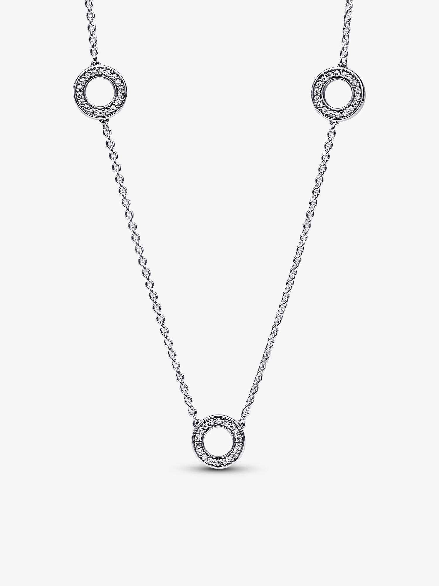 FINAL SALE - Pavé Circles Chain Necklace