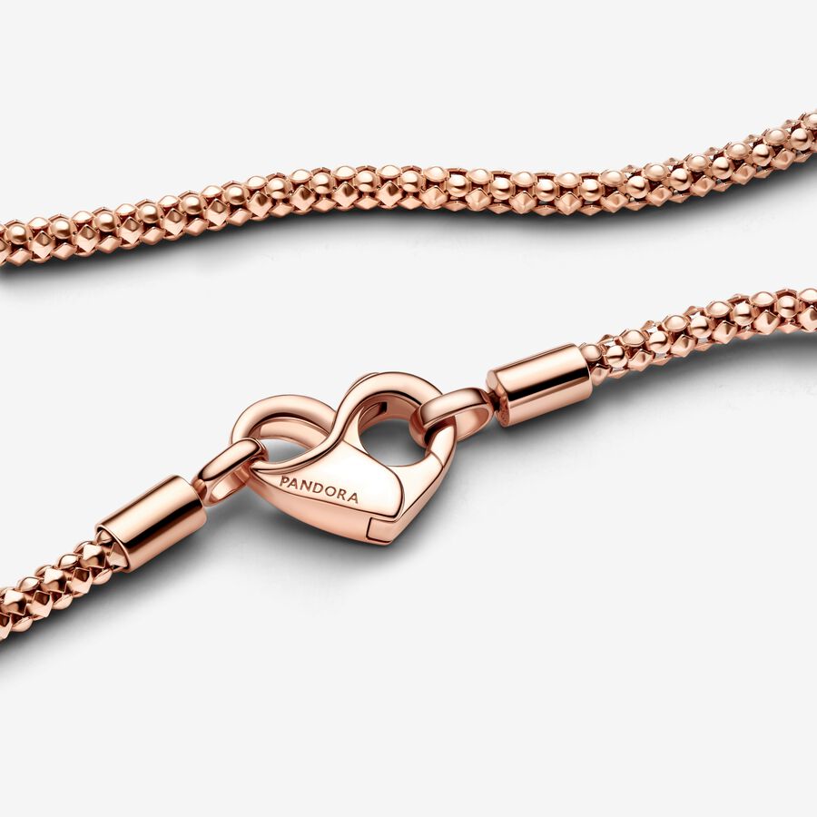 Pandora Moments Studded Chain Necklace Rose Gold Plated Pandora US pandora-moments-studded-chain-necklace-rose-gold-plated-pandora-us