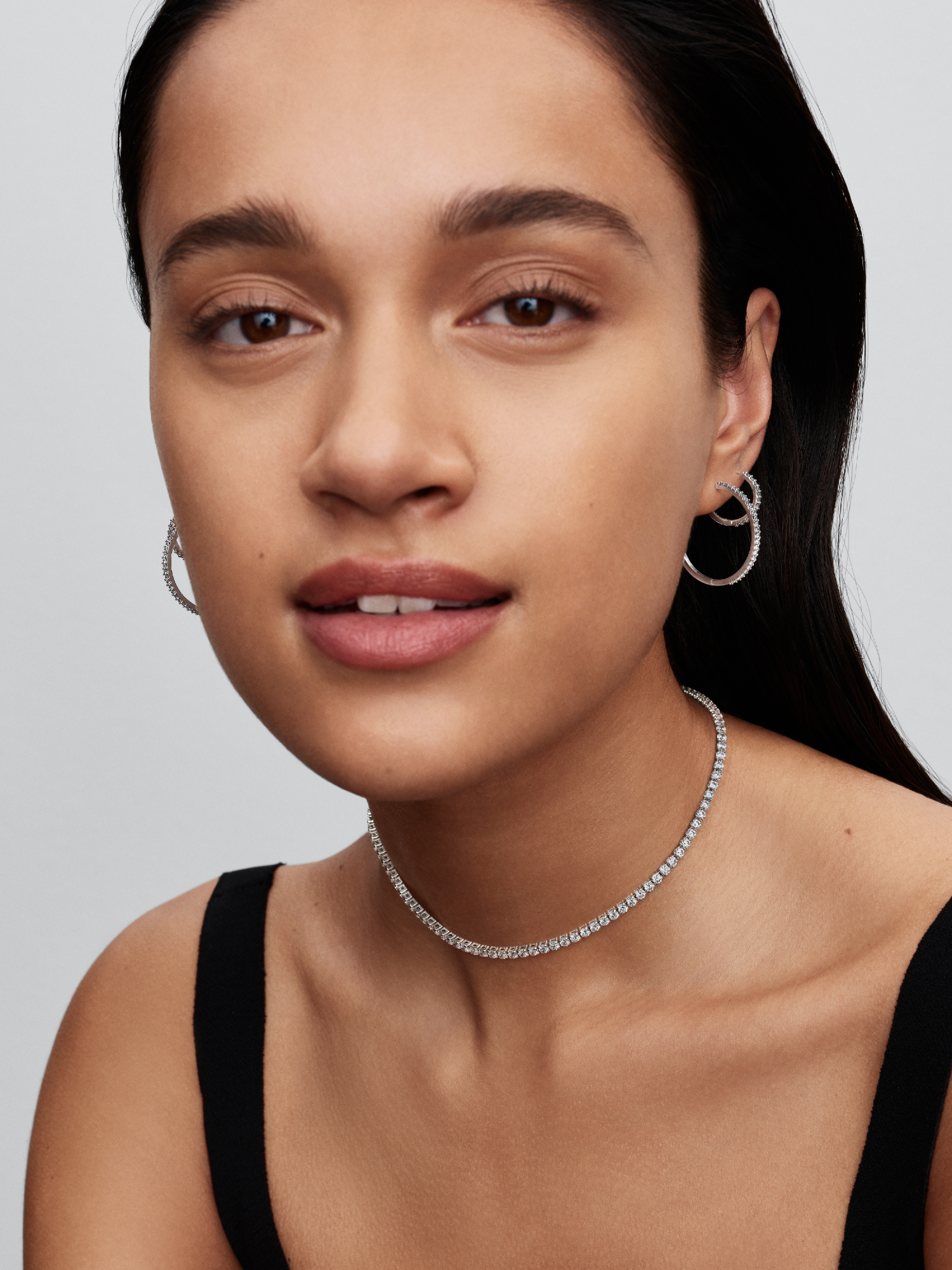 Sparkling Mini Hoop Earrings