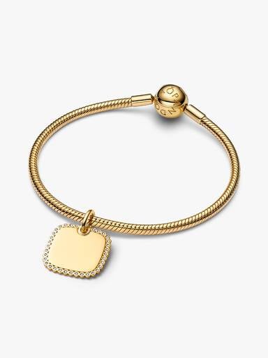 Engravable Square Tag Pendant