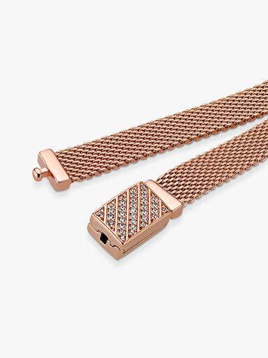 589358c01 FINAL SALE - Pandora Reflexions Long Clasp Pavé Bracelet | Rose gold ...