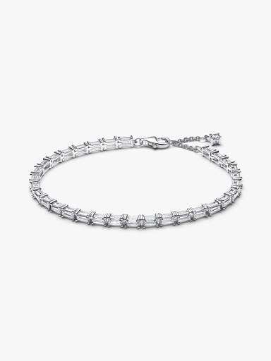 Sparkling Baguette Tennis Bracelet