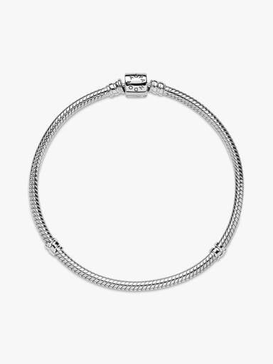 Pandora Moments Barrel Clasp Snake Chain Bracelet