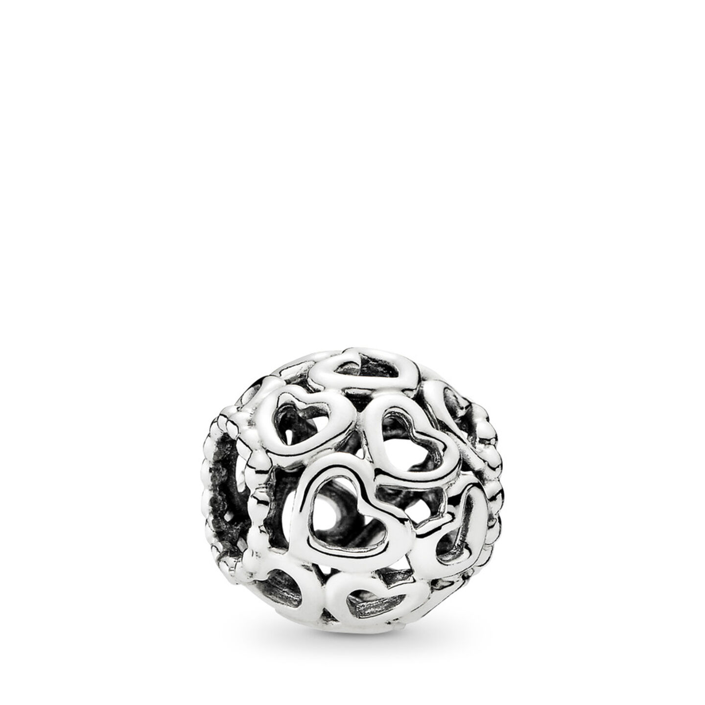 Женский шарм Pandora Hearts All Over Charm, Sterling silver, цвет: Серебро — фото 2