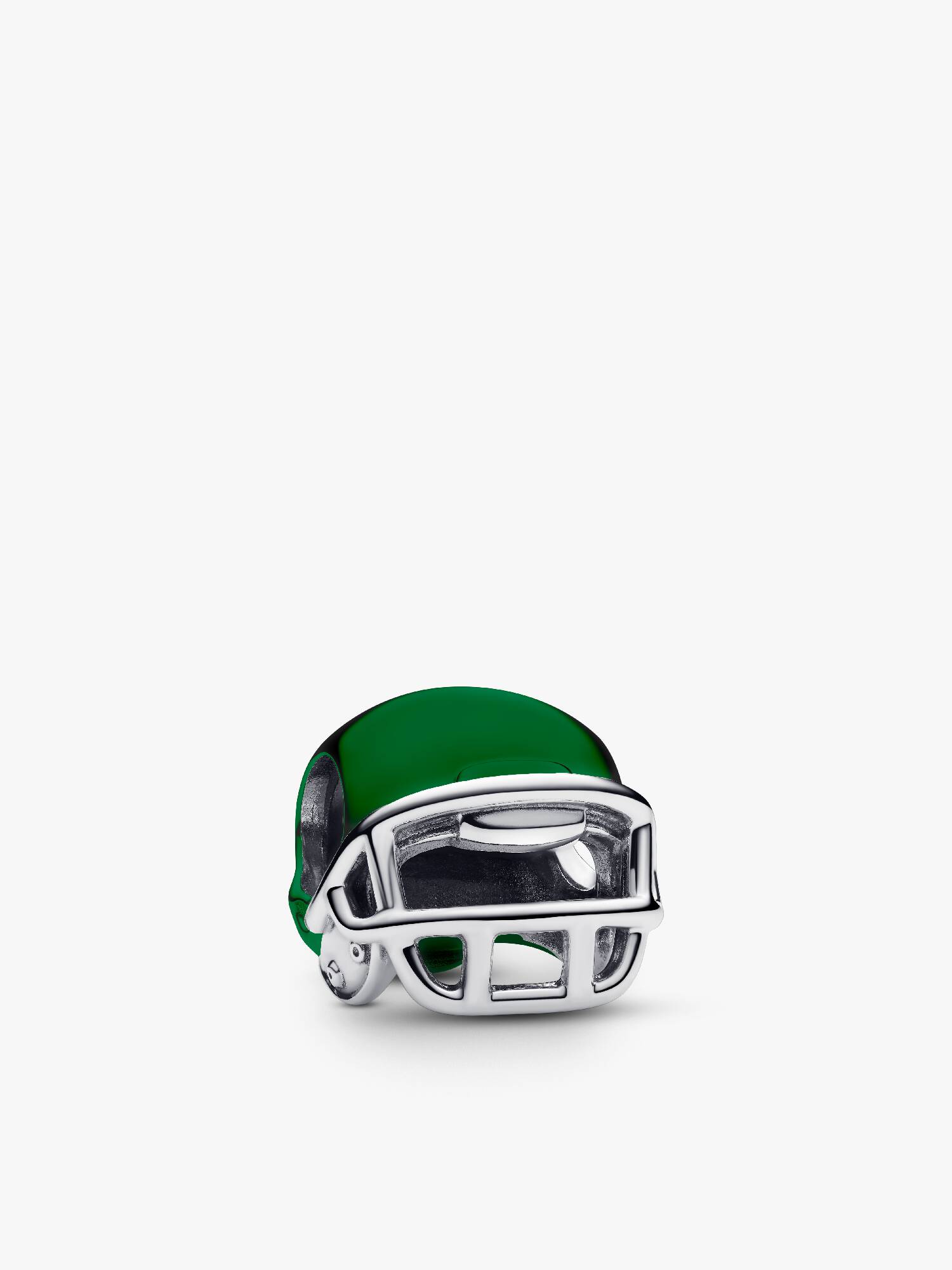 Green Football Helmet Charm