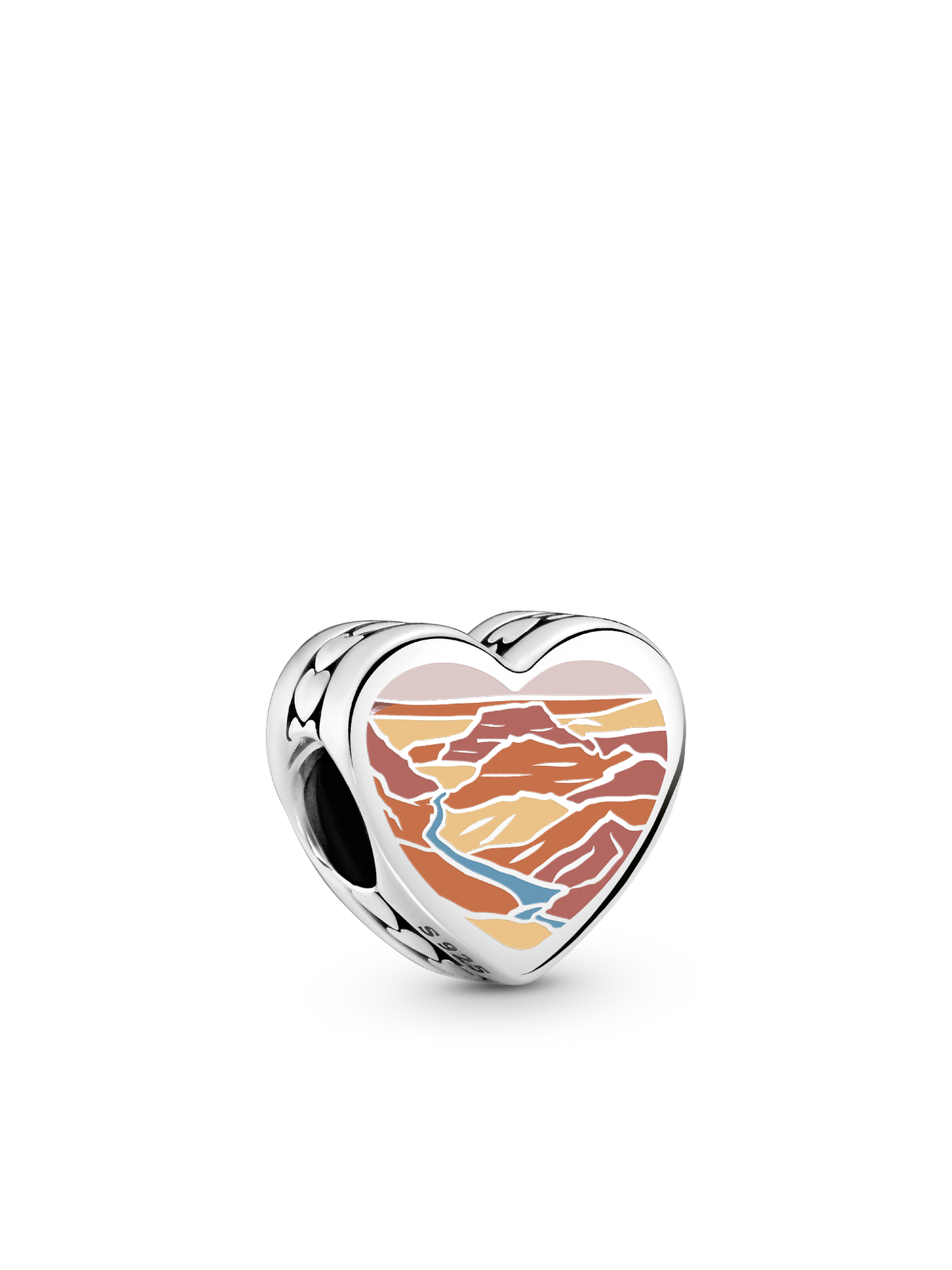 Женский шарм Pandora Arizona Heart Charm, цвет: Серебро
