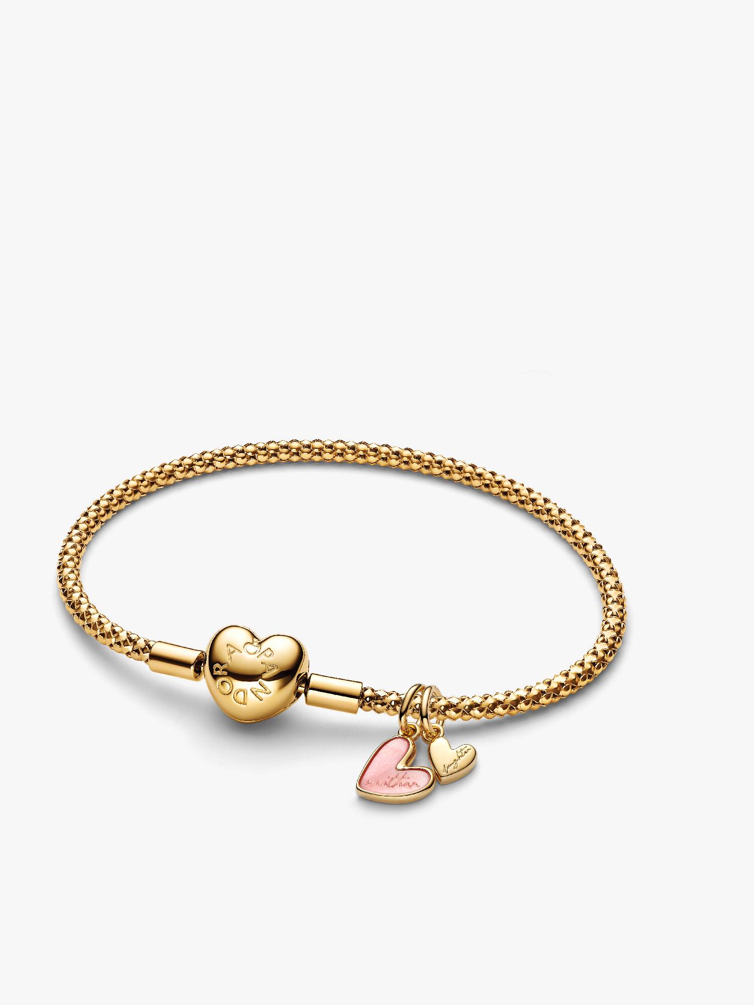 Mother Daughter Splittable Engraved Charm Bracelet