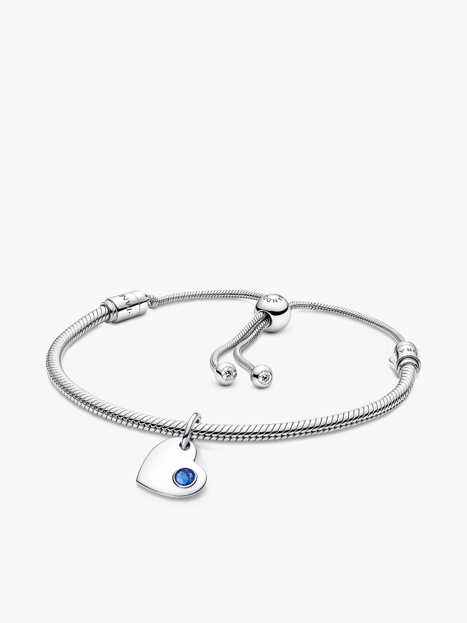 September  Engravable Dangle Charm Bracelet Set