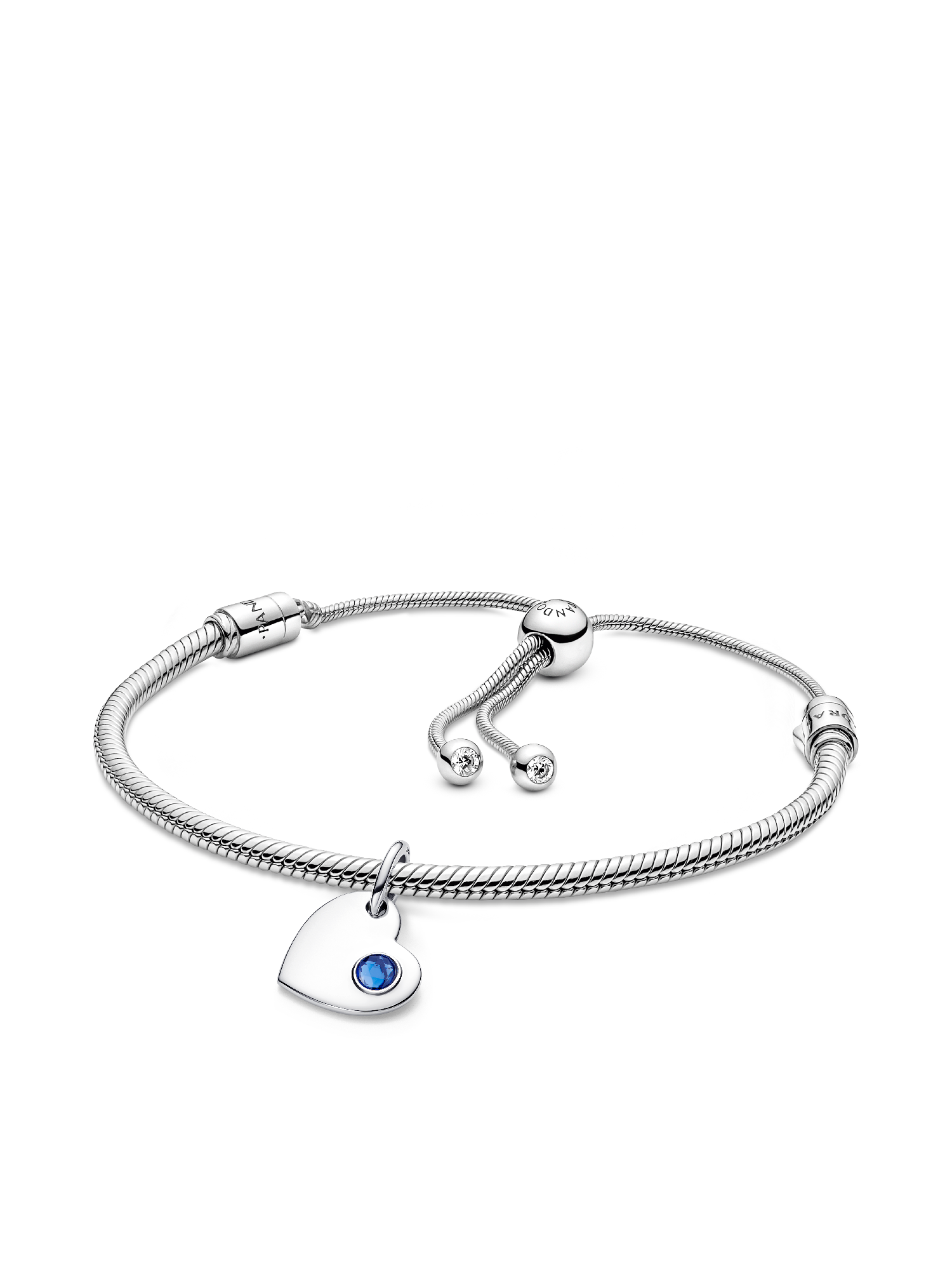 September  Engravable Dangle Charm Bracelet Set