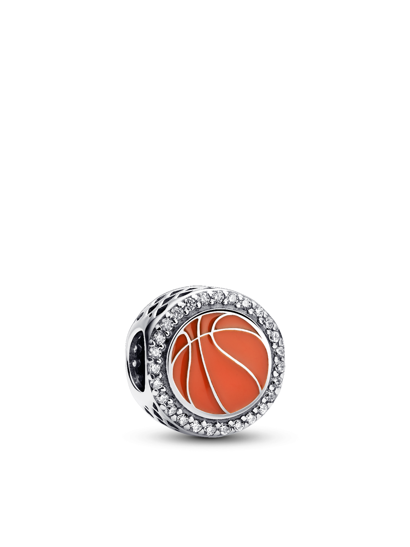 Женский шарм Pandora Engravable Basketball Charm, цвет: Серебро — фото 1