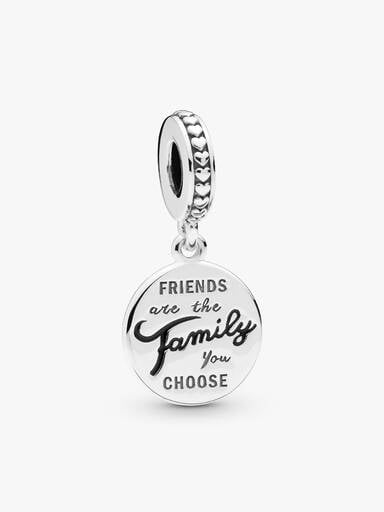 Friends Are Family Dangle Charm