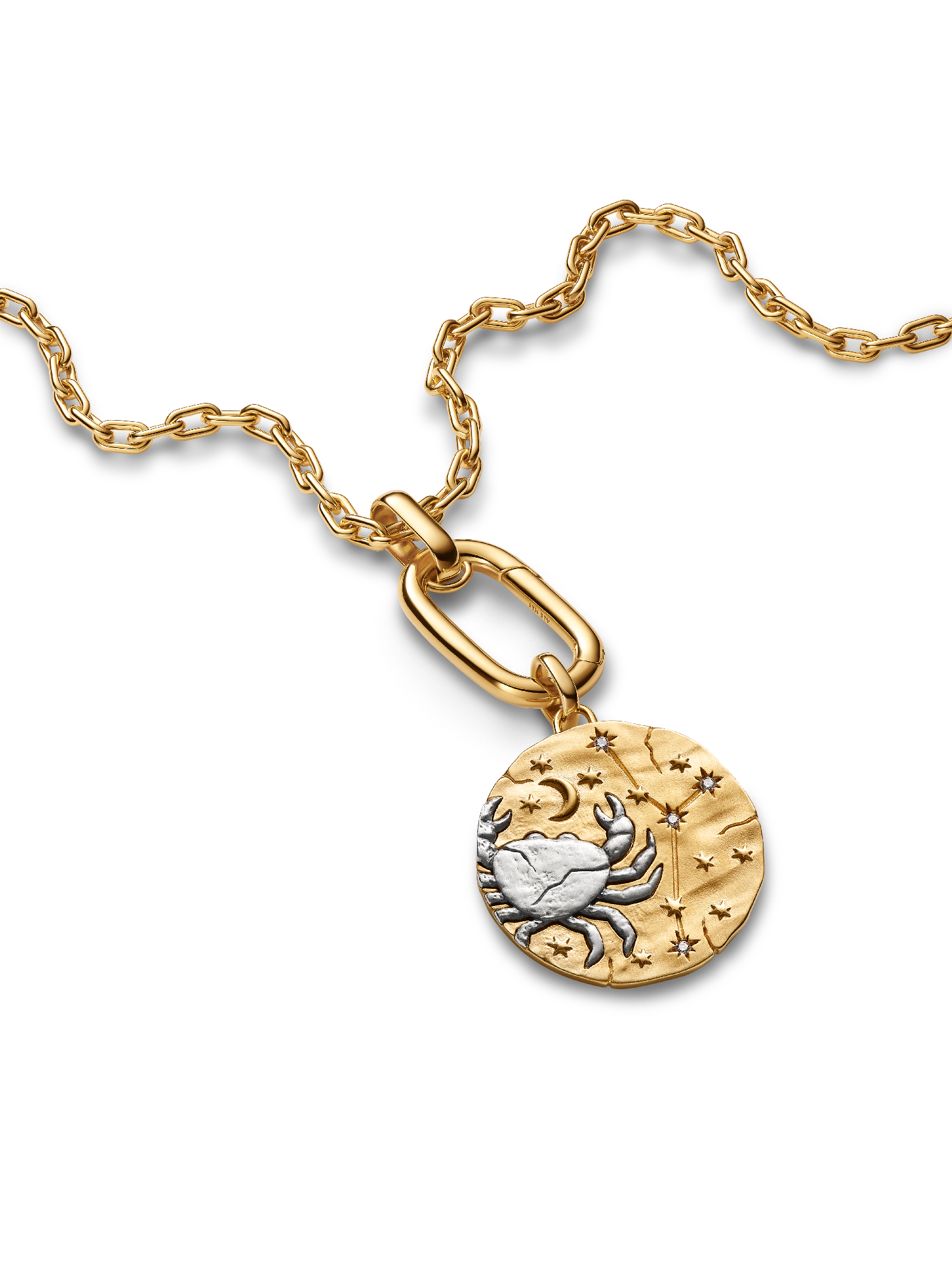 Cancer Zodiac Oversized Medallion Charm
