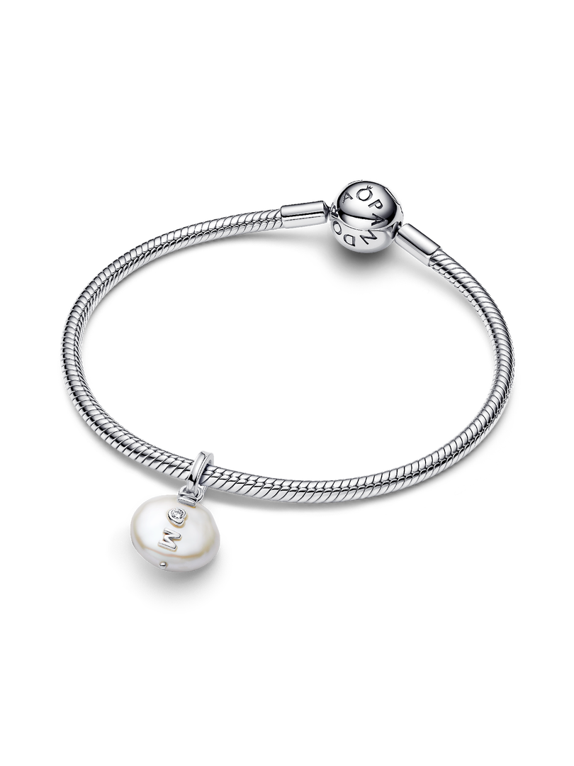 Treated Freshwater Cultured Baroque Pearl Mom Dangle Charm