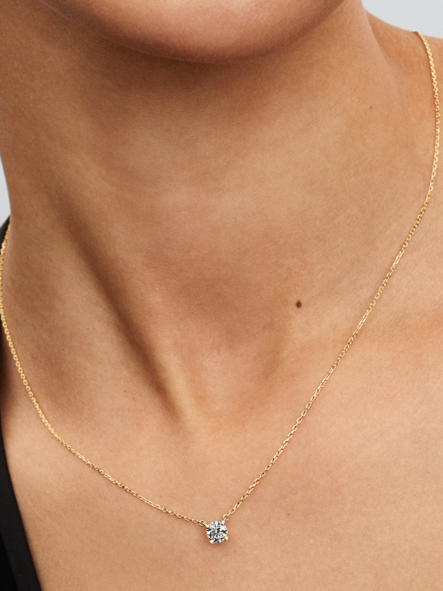 Женское колье Pandora Era Lab-Grown Diamond Pendant, Gold, цвет: Золотой — фото 3