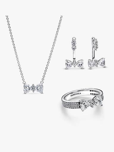 Sparkling Bow Jewelry Set