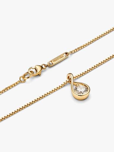 Pandora Infinite 14k Gold Lab-grown Diamond Pendant Necklace