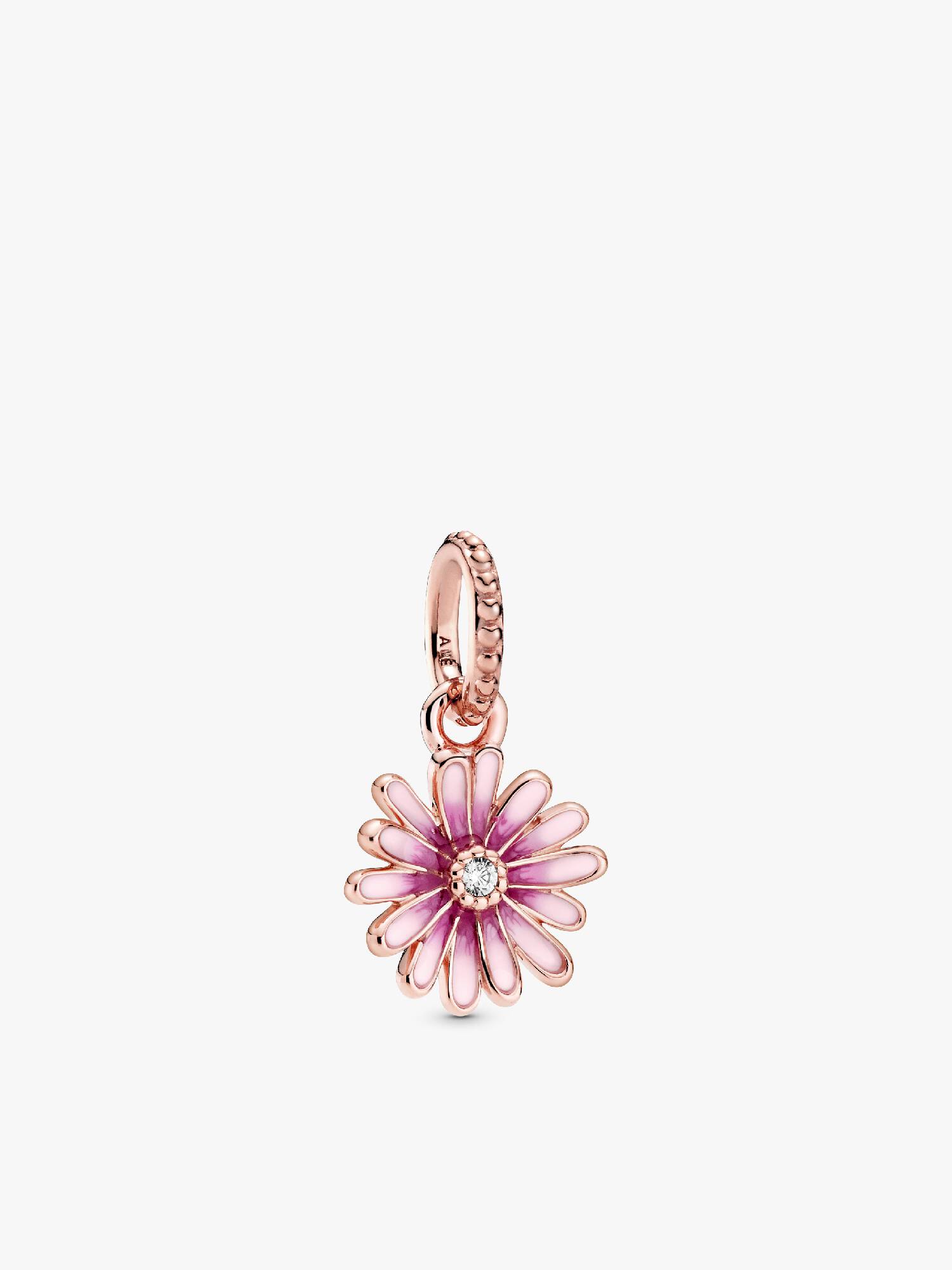FINAL SALE - Pink Daisy Flower Dangle Charm