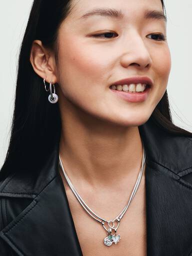 Asymmetrical Heart Hoop Earrings