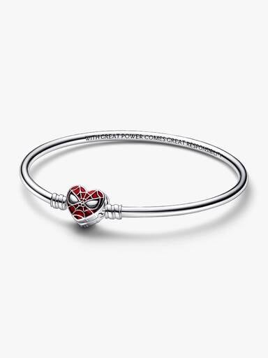Pandora Moments Marvel Spider-Man Mask Clasp Bangle