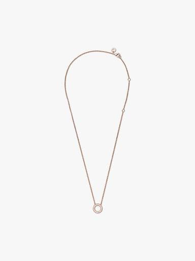 Pandora Logo Pavé Circle Collier Necklace