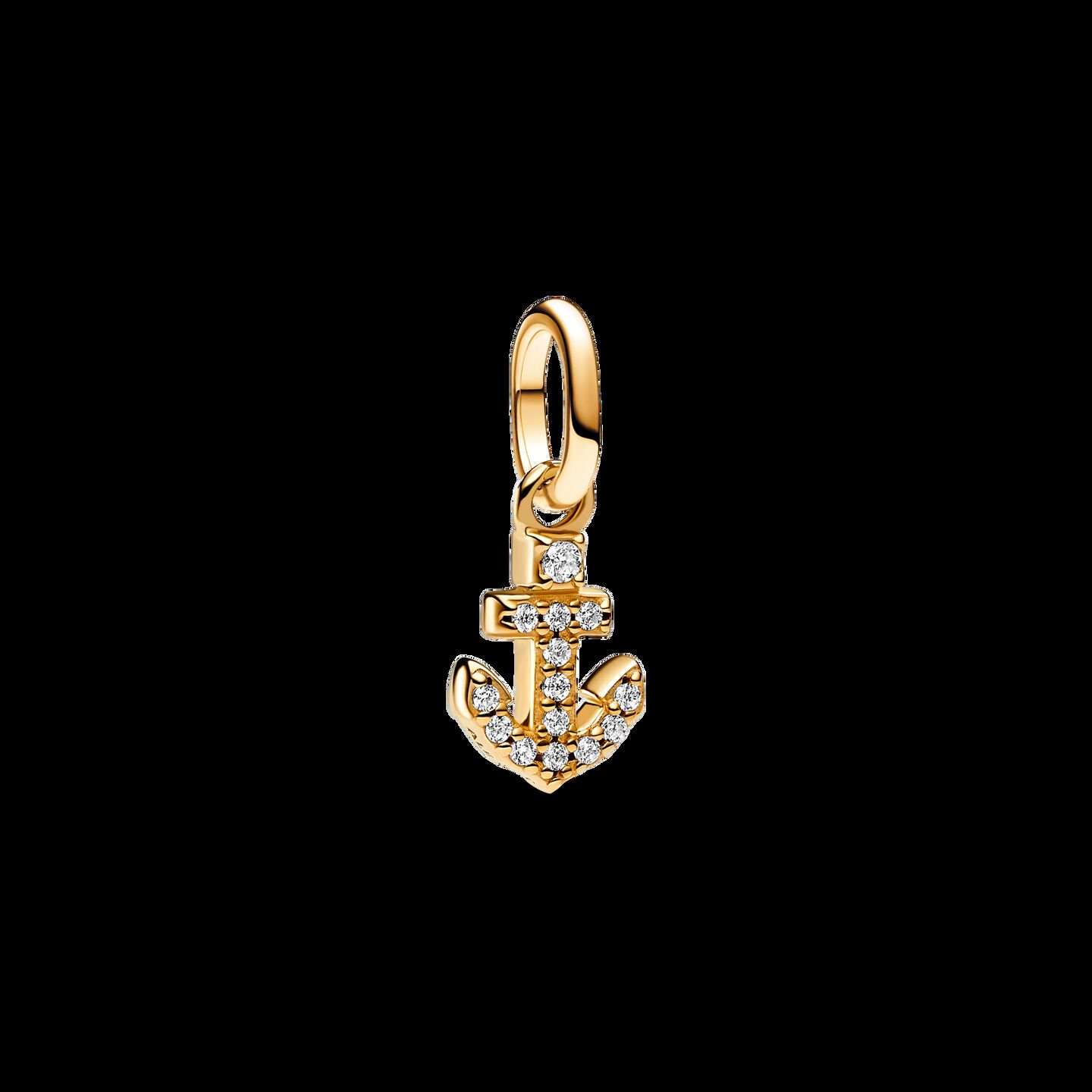 Женский шарм Pandora Anchor Mini Dangle Charm, цвет: Позолоченный — фото 2