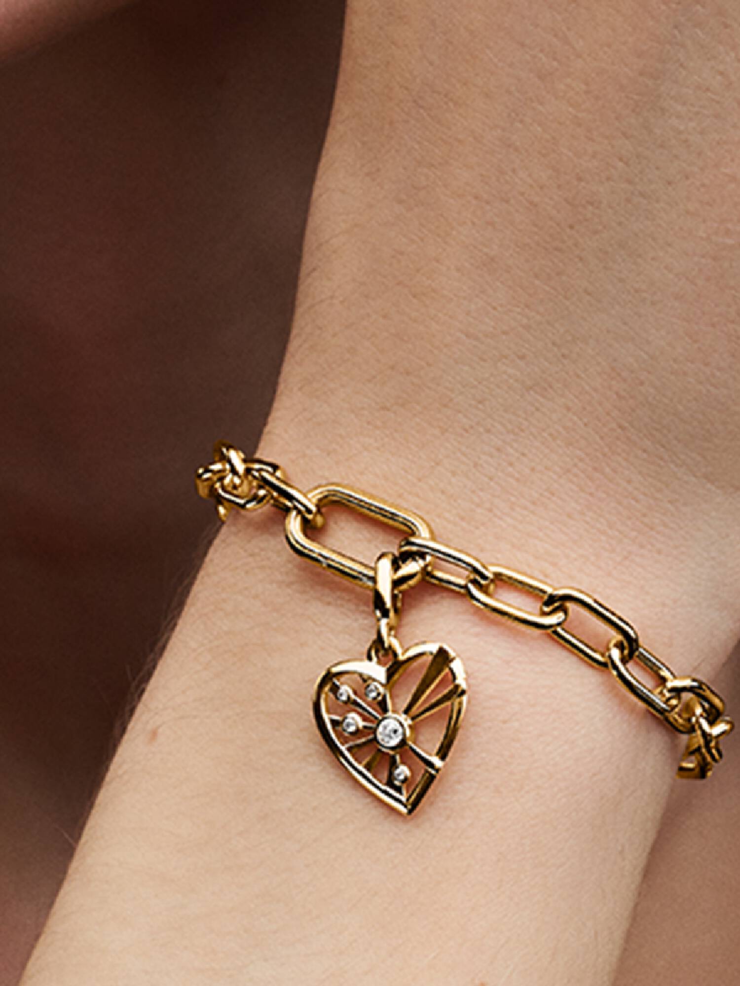 FINAL SALE - Heart & Rays Medallion Charm