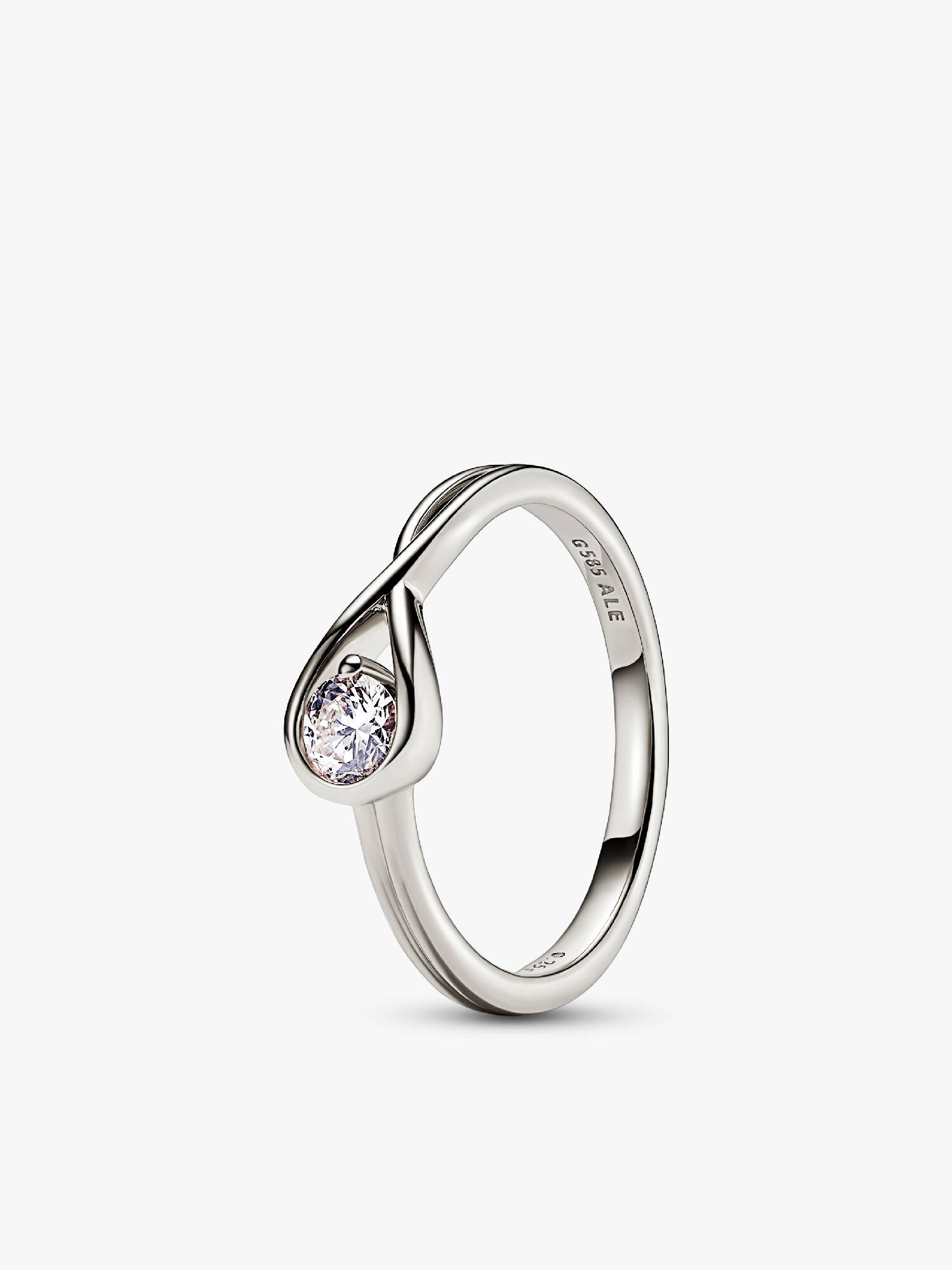 FINAL SALE - Pandora Infinite 14k White Gold Lab-grown Diamond Ring