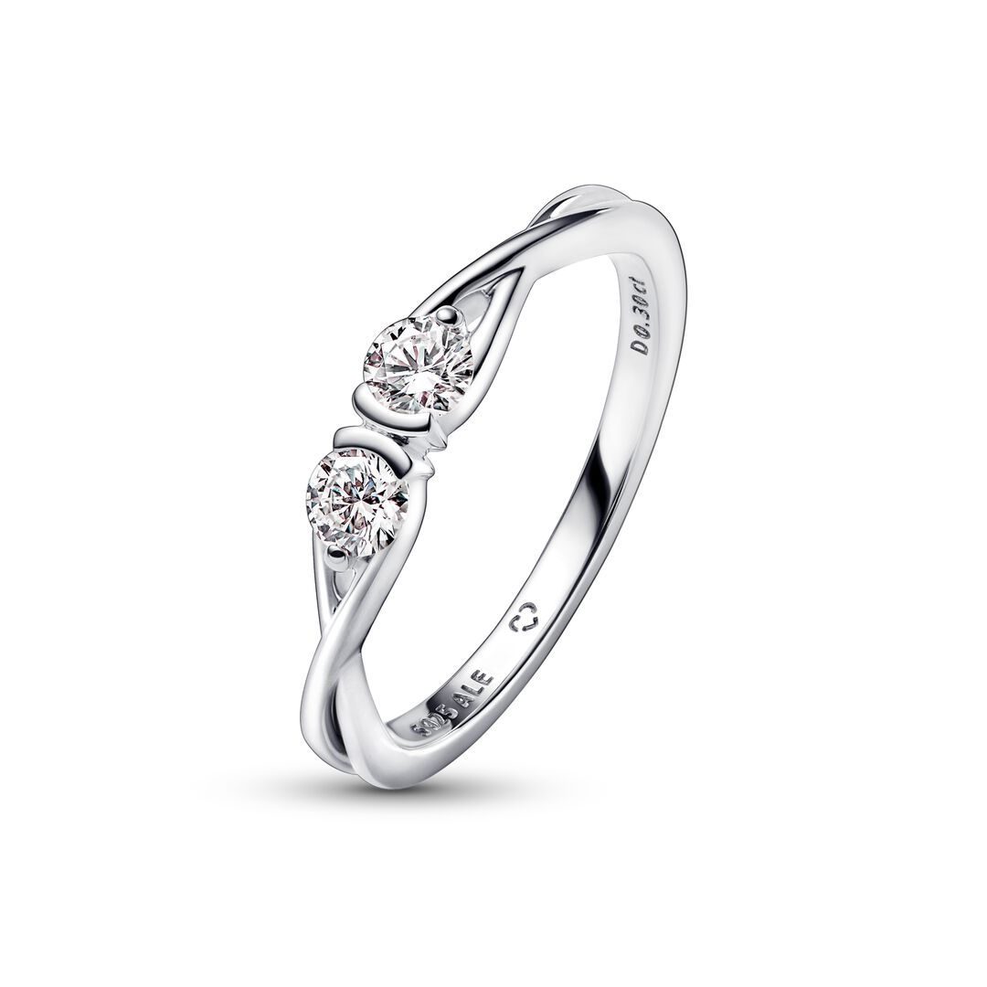 Pandora Infinite Lab-grown Diamond Double Facing Ring 0.30 carat tw Sterling Silver