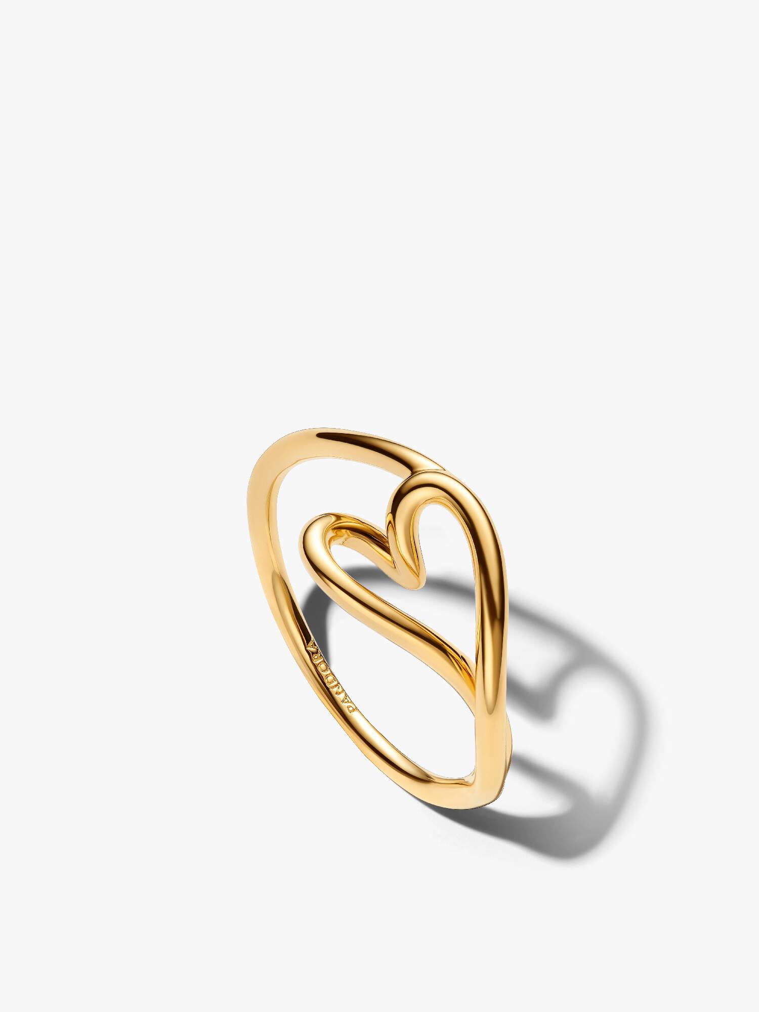 Organically Shaped Heart Small Ring
