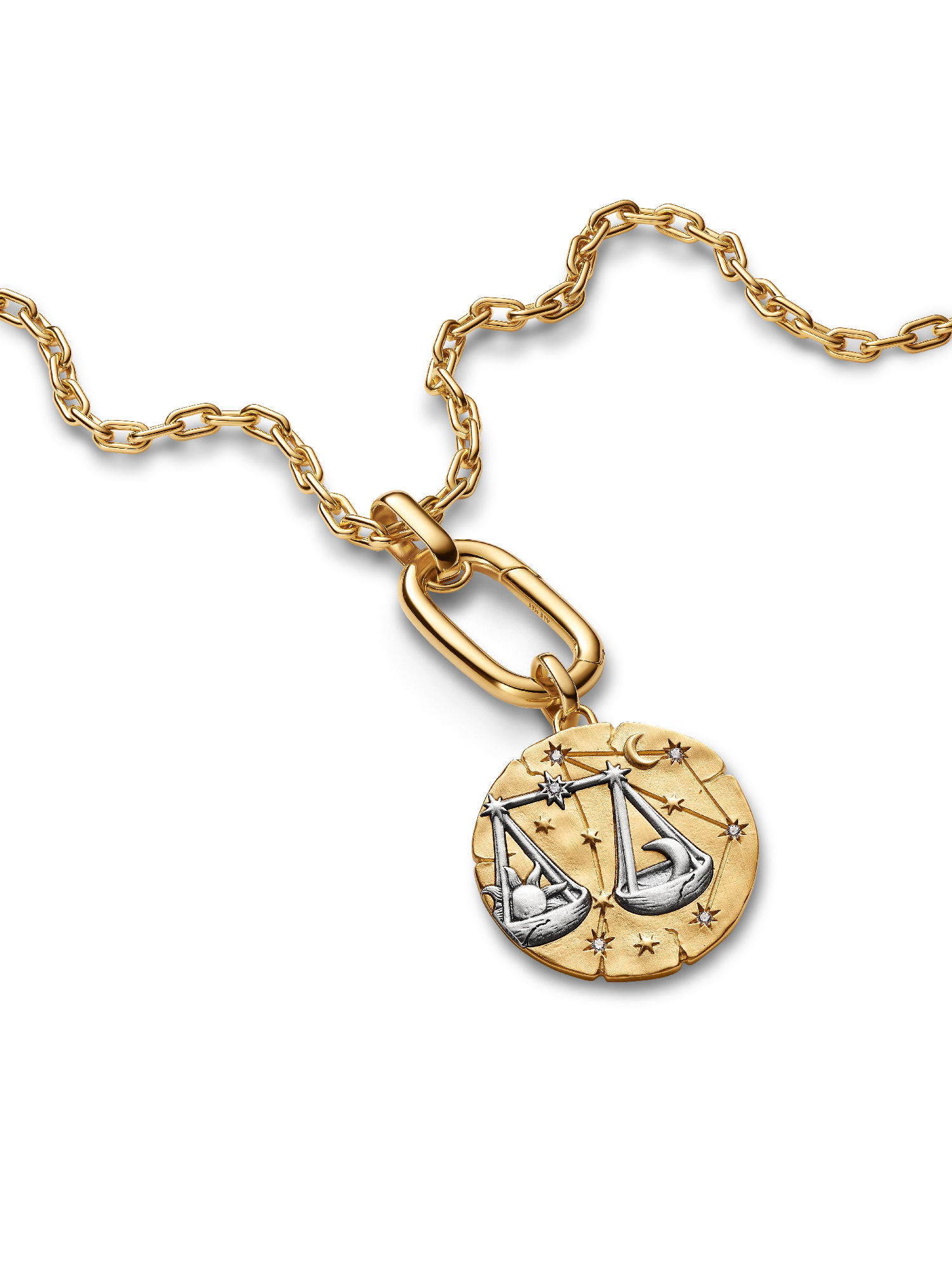 Libra Zodiac Oversized Medallion Charm