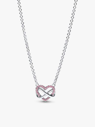 Pink Infinity Heart Jewelry Set