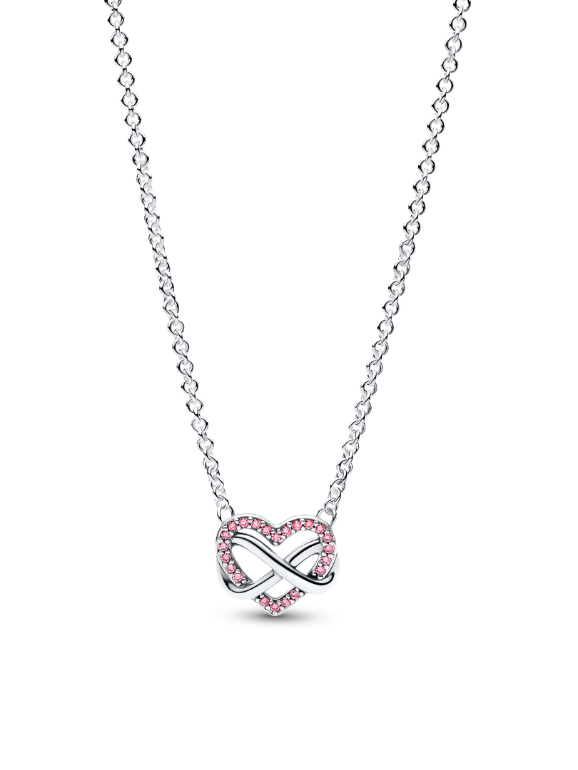 Pink Infinity Heart Jewelry Set