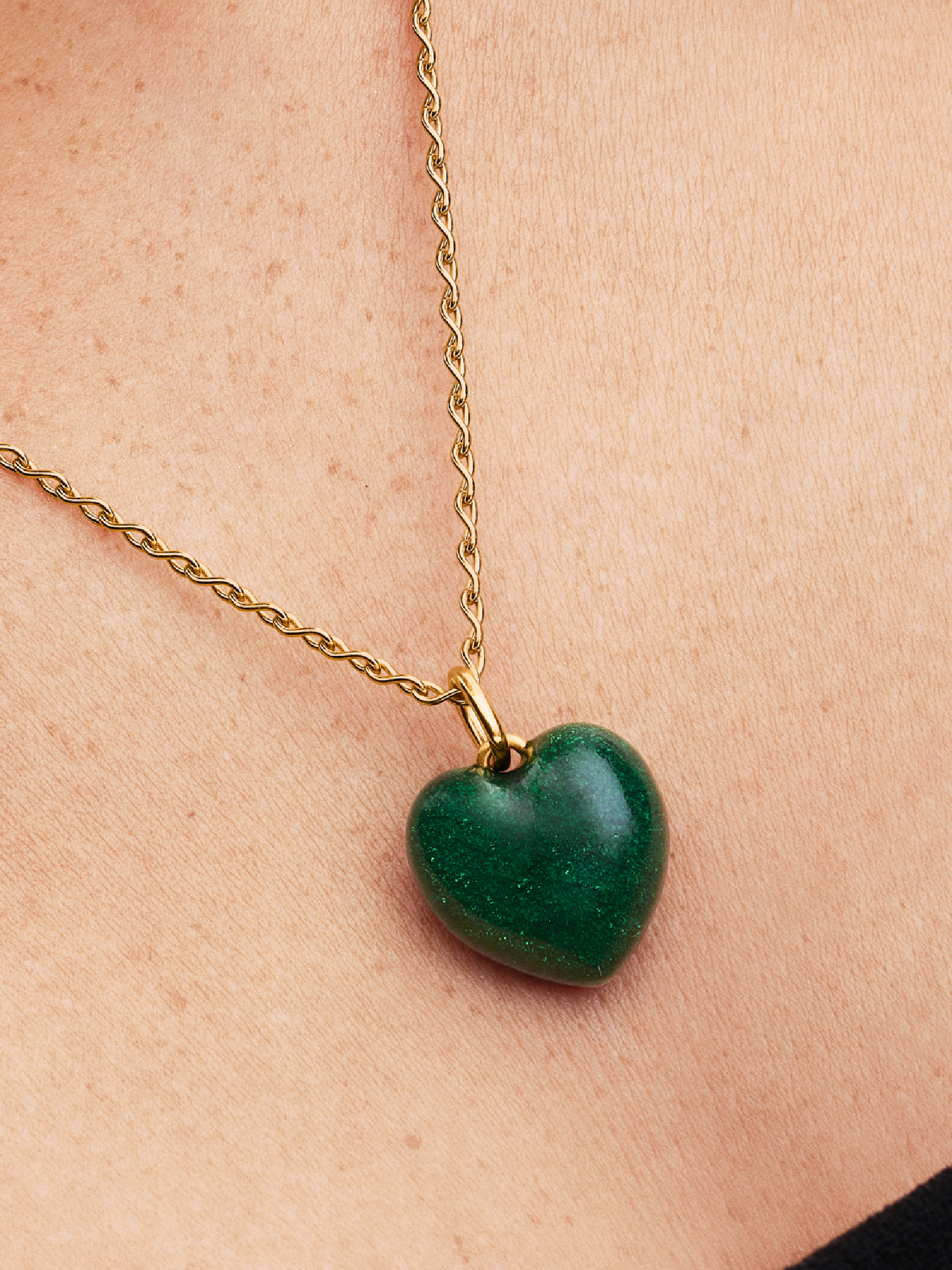 Puffy Heart Dangle Charm