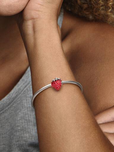 Seeded Strawberry Fruit Charm