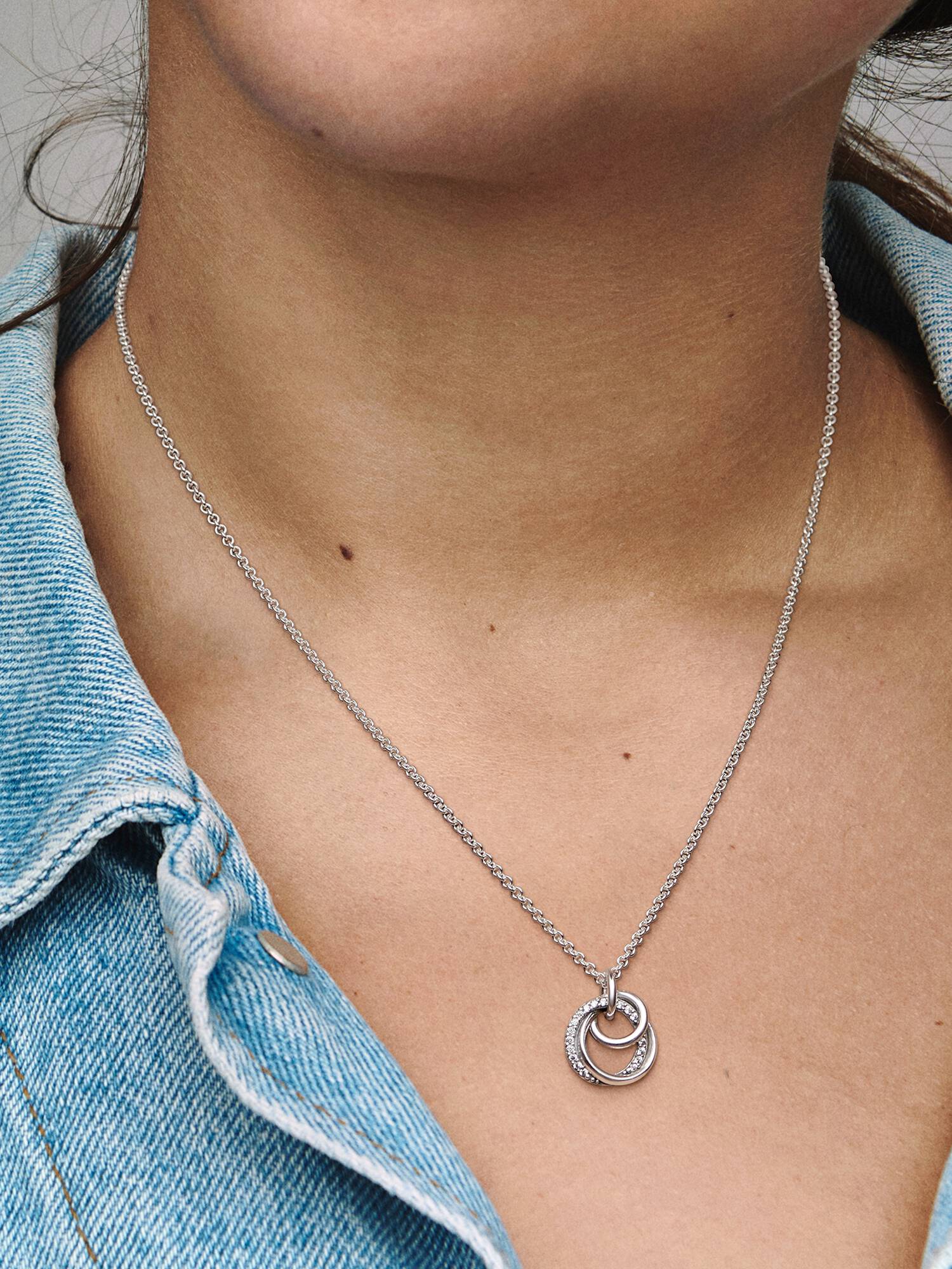 Family Always Encircled Pendant Necklace