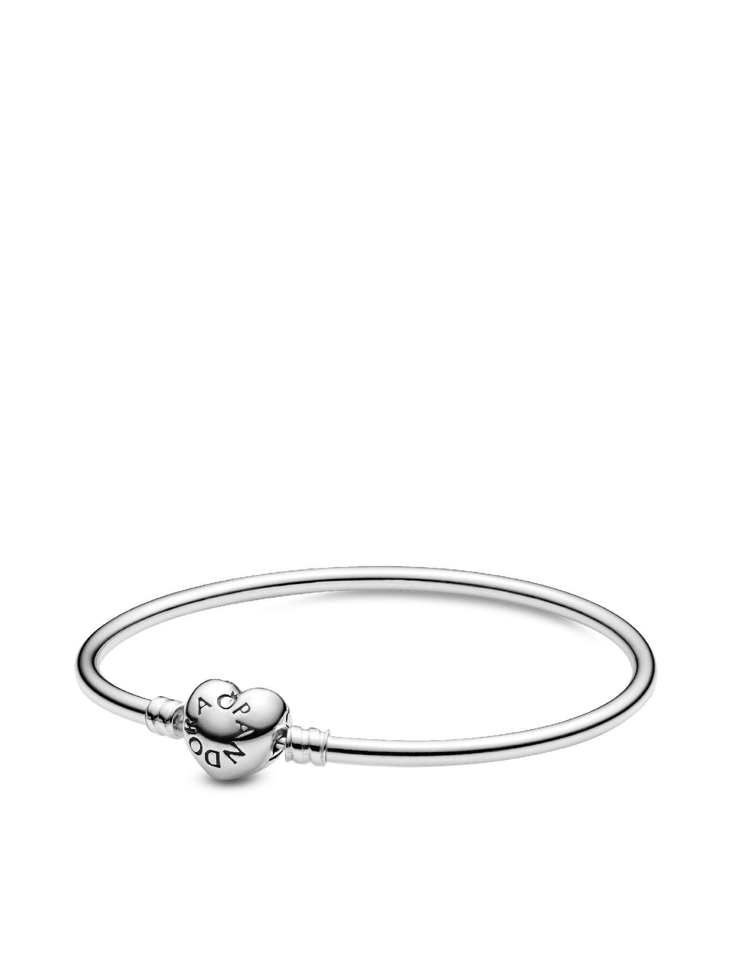 Женский браслет Pandora Moments Heart Clasp, цвет: Серебро — фото 1