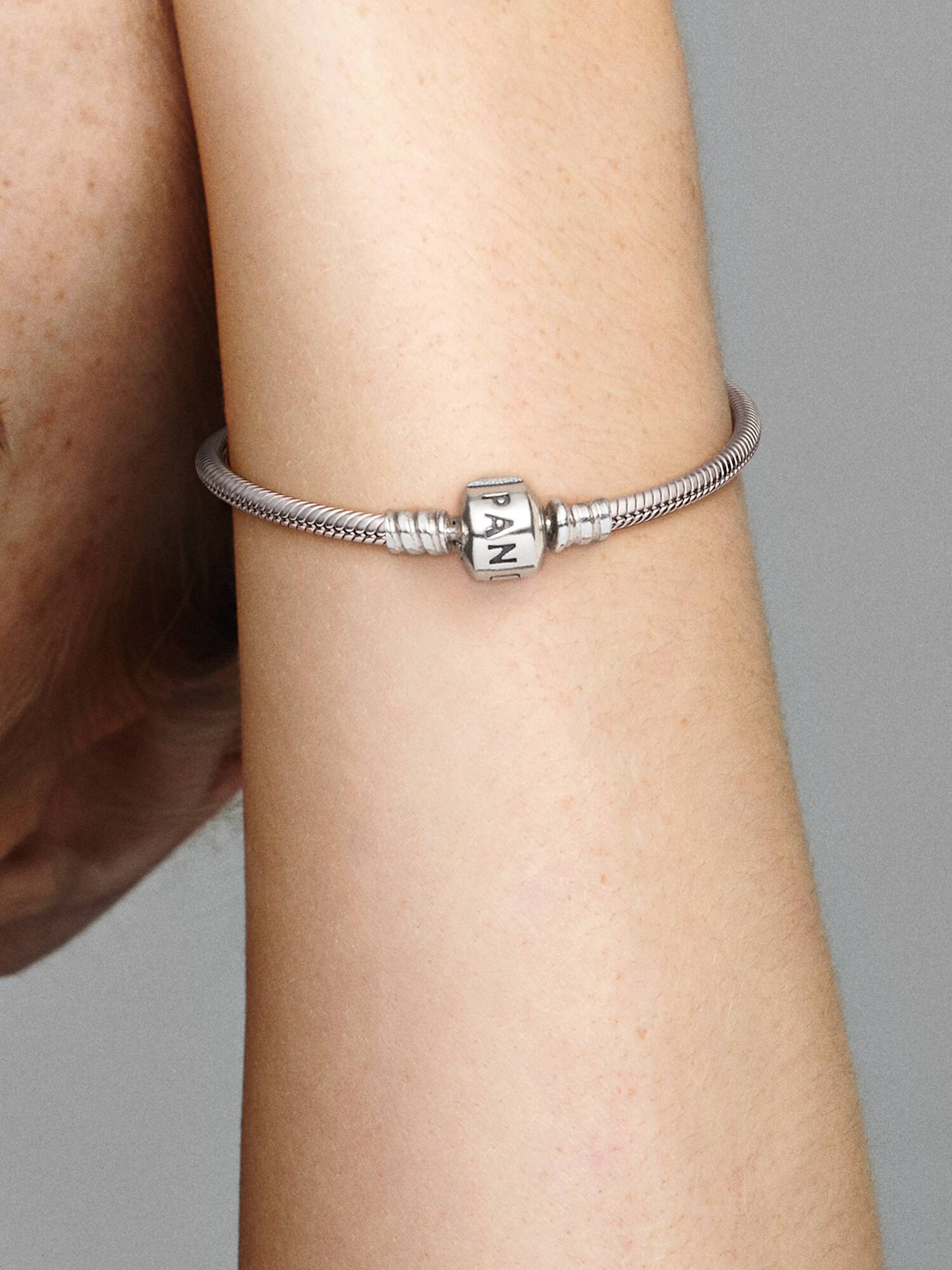 Pandora Moments Barrel Clasp Snake Chain Bracelet