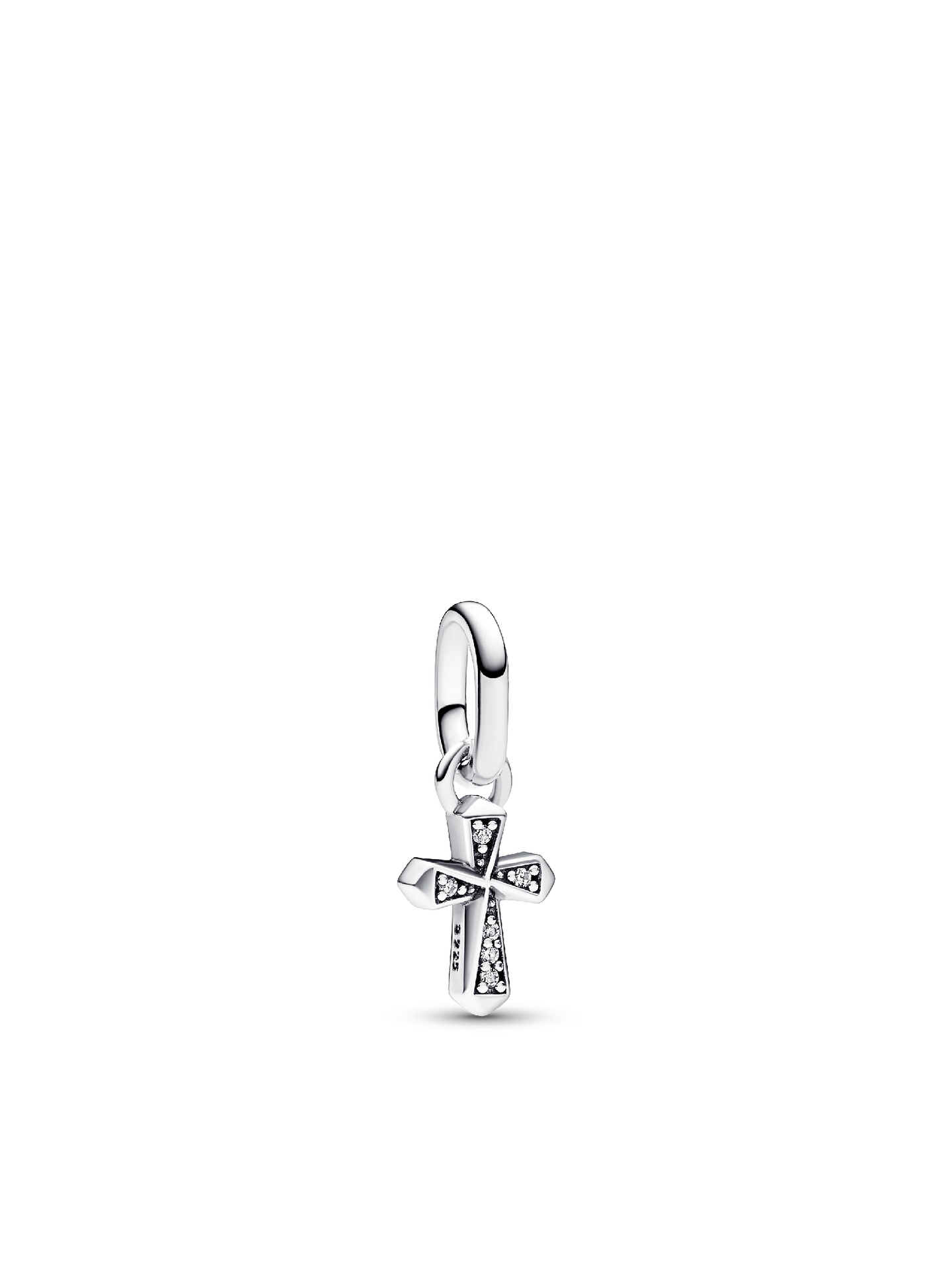 Шарм Pandora ME Sparkling Cross Mini Dangle Charm, цвет: Серебро — фото 1