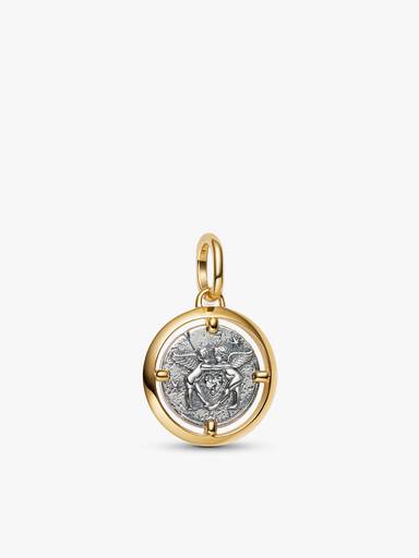 Cupids Medallion Pendant Necklace
