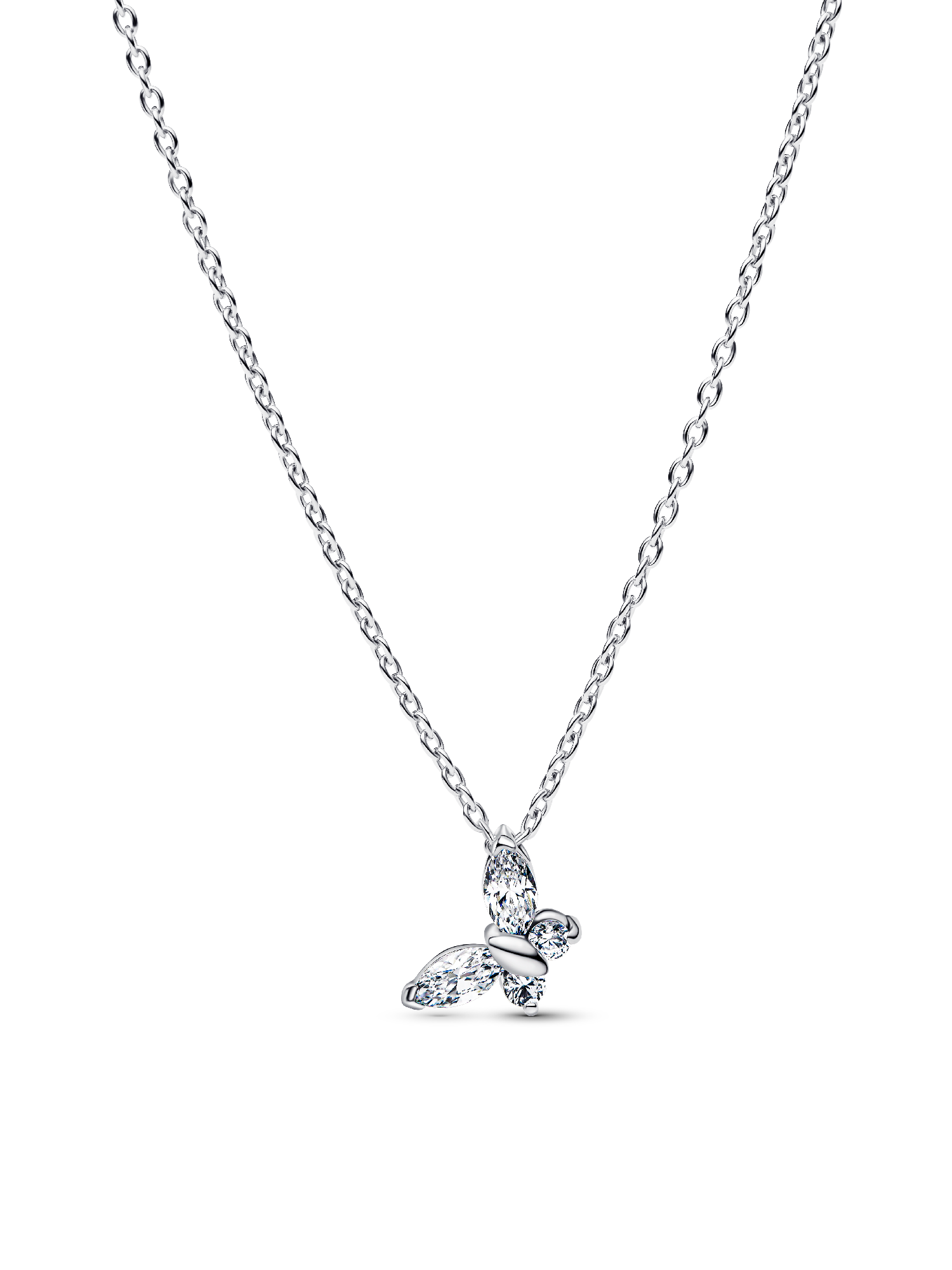Sparkling Clear Butterfly Jewelry Set