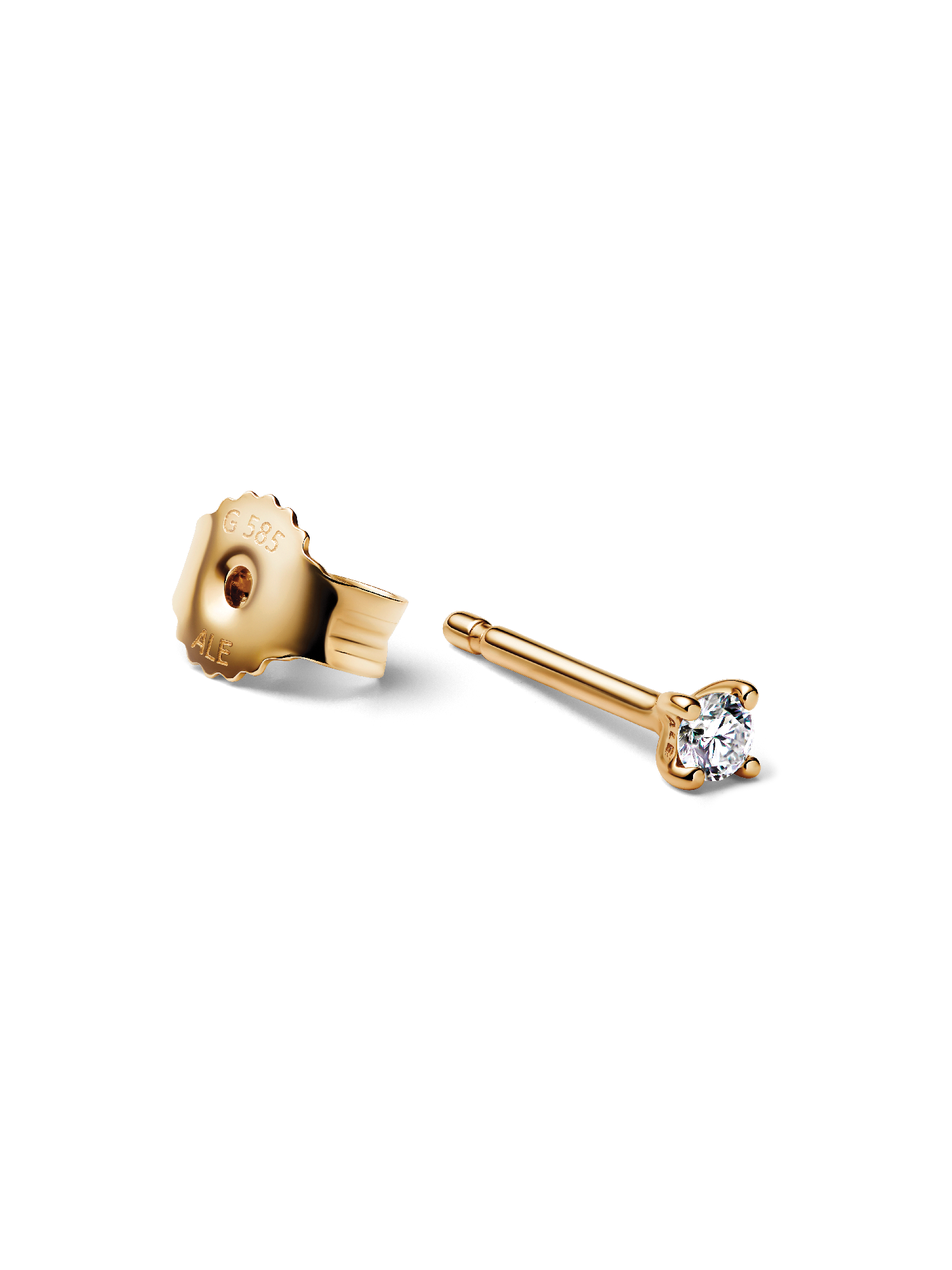 Pandora Era Lab-grown Diamond Stud Earrings 14K Gold