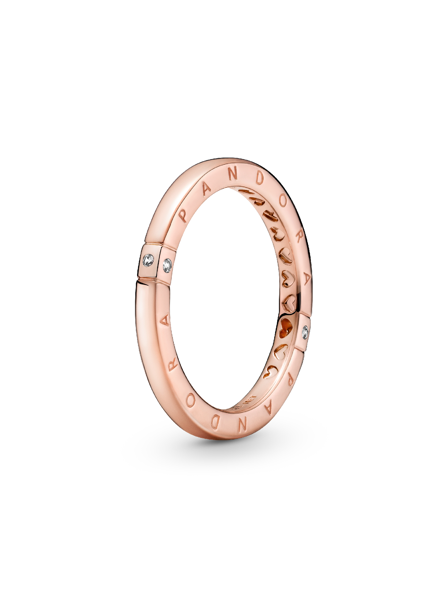 Logo & Hearts Ring