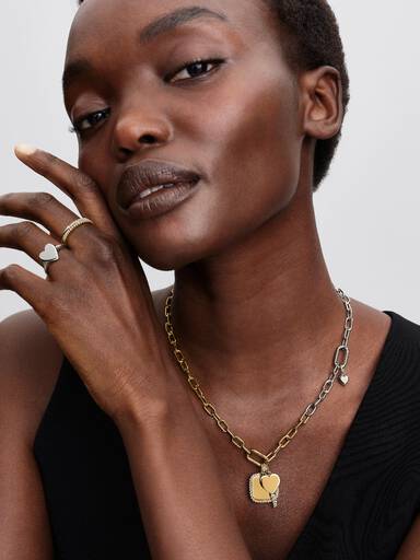 Two-tone Link Chain Necklace