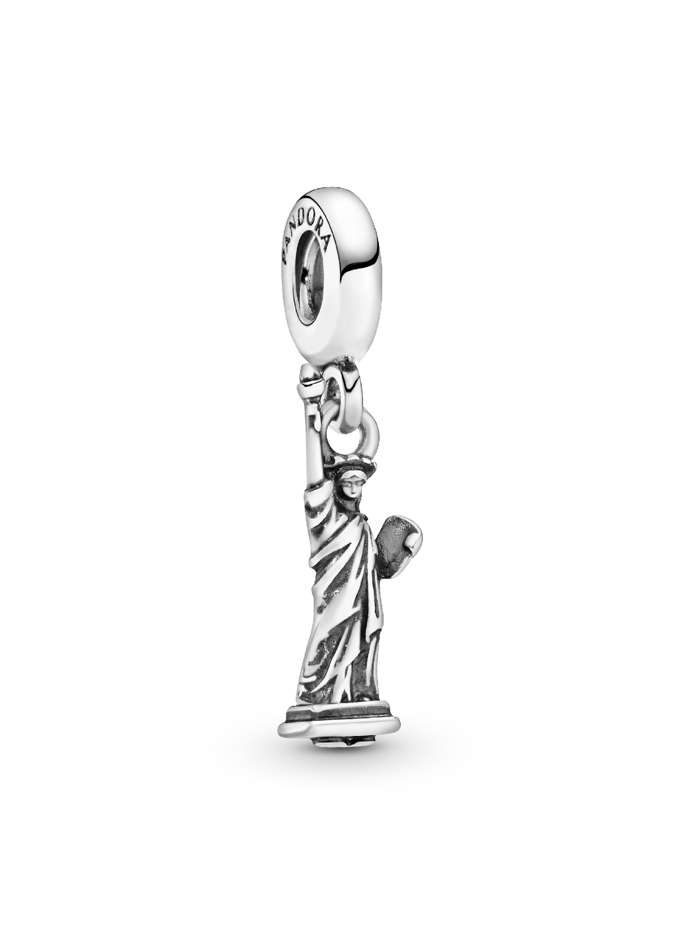 Шарм Pandora New York Statue of Liberty Dangle Charm, цвет: Серебро — фото 1