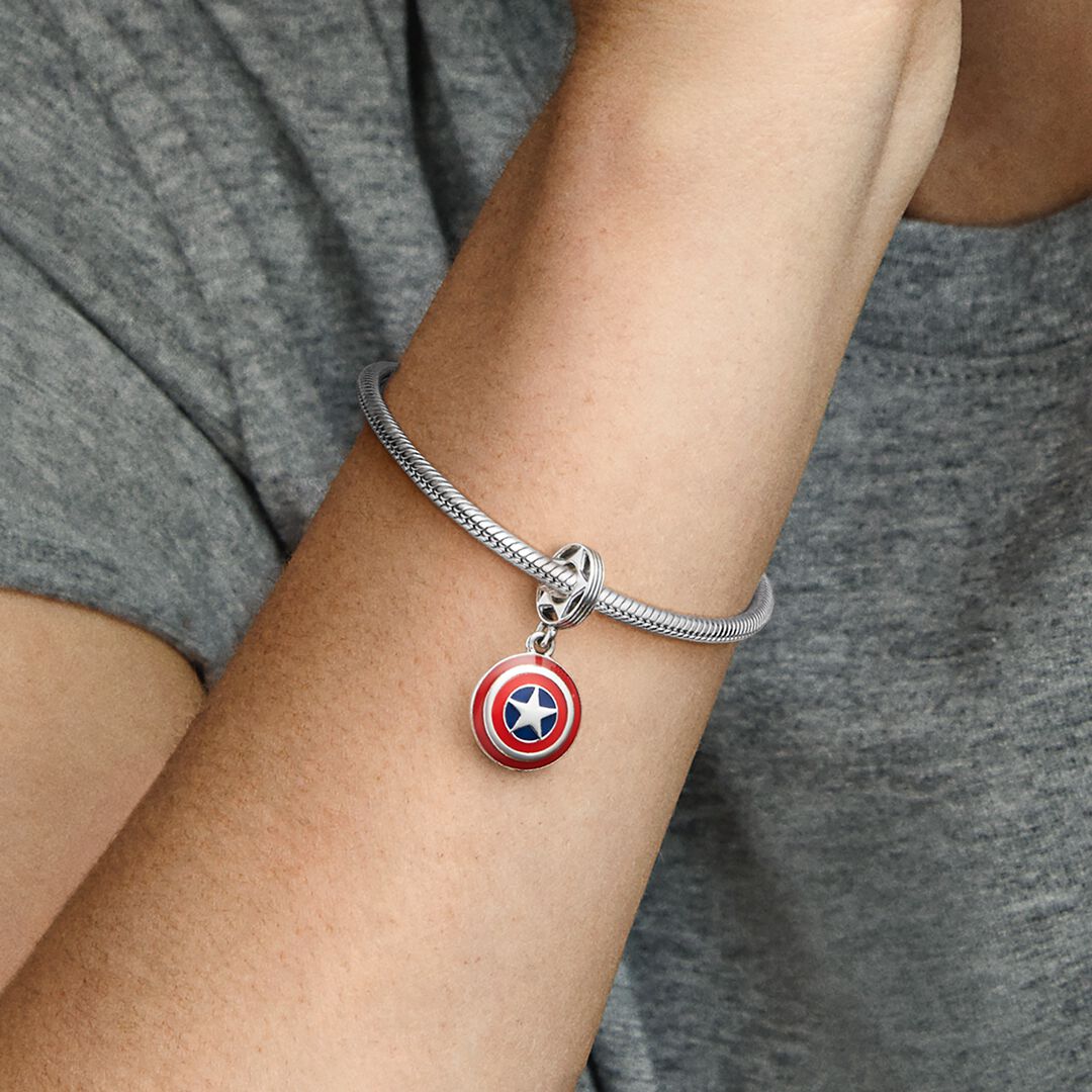 Marvel The Avengers Captain America Shield Dangle Charm