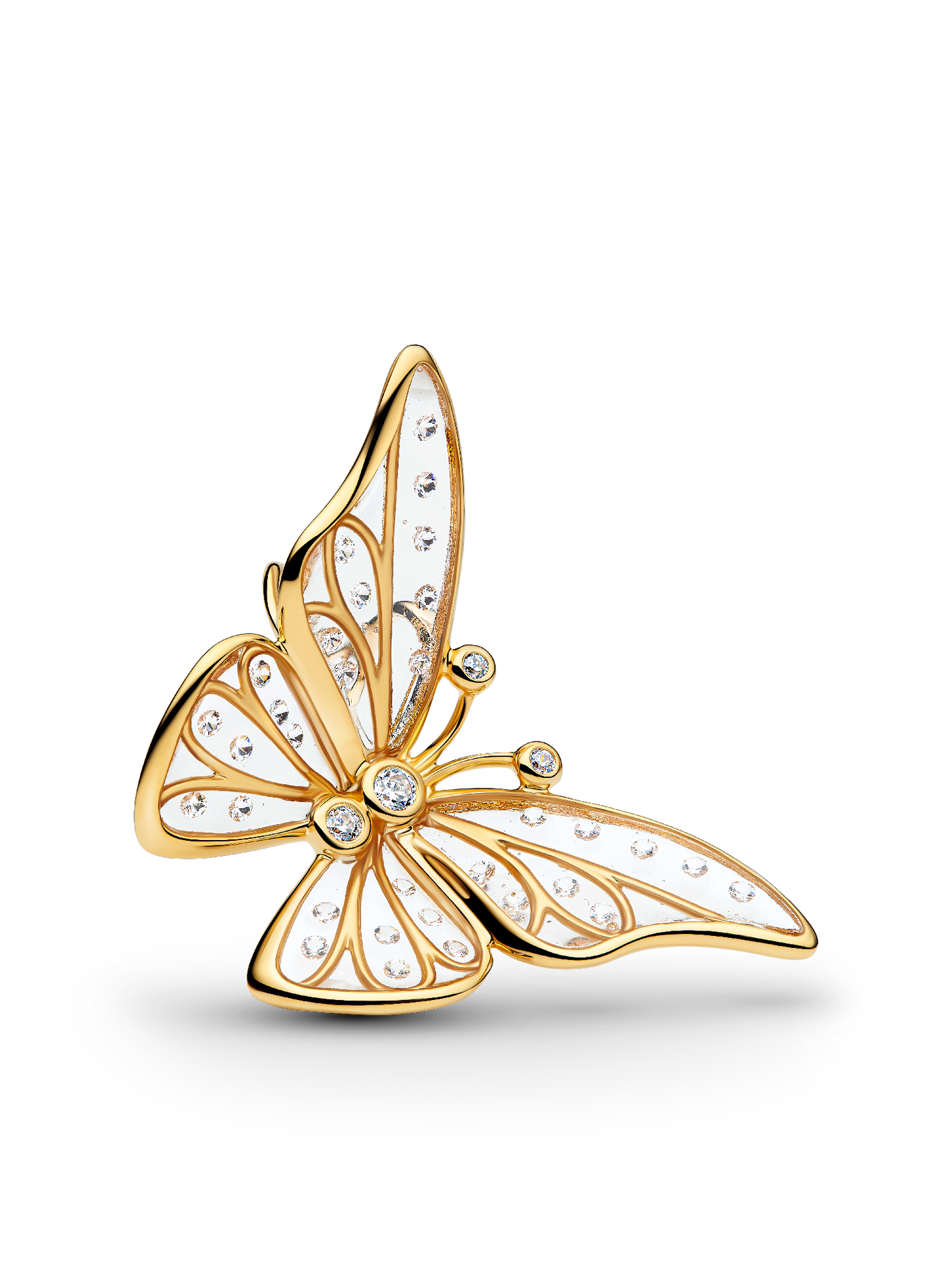 Женский шарм Pandora Oversized Butterfly Openwork Charm, цвет: Позолоченный — фото 1